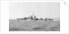 HMS 'Janus' (Br, 1938), under way at speed off Alexandria, passing HMS 'Phoebe' (Br, 1939), 12 May 1941 by unknown