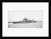 Heavy cruiser HMS 'London' (1927) under way in Scapa Flow, bound out by unknown