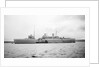 Submarine depot ship HMS 'Maidstone' (1937), at moorings off Lyness, Scapa Flow by unknown