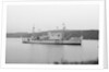 'Reclaim' (Br, 1948), anchored at Tobermory working on the salvage of a helicopter by unknown