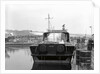 HMS 'Scimitar' (1969), fast training boat, alongside in the fitting out basin at Vosper's Portchester shipyard by unknown