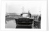 HMS 'Scimitar' (1969), fast training boat, alongside in the fitting out basin at Vosper's Portchester shipyard by unknown