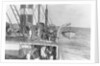 Deck and lifeboat view aboard cargo liner 'Craftsman' (Br, 1897), Charente S S Co Ltd by unknown