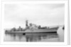 Destroyer HMS 'Diana' (1952) under way at Swansea, bound in by unknown