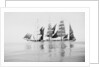 Becalmed, view from the ship boat by Alan Villiers