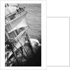 Changing the upper topgallant and royal sail on the main mast by Alan Villiers