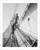 Apprentices on the bowsprit by Alan Villiers