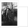 Elisabeth Jacobsen on deck, in oilskins, aboard 4 masted barque 'Parma' (Fi, 1902), ex 'Arrow' (Ruben de Cloux) by Alan Villiers