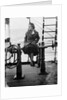 Elisabeth Jacobsenin shore clothes seated on the poop rail, aboard 4 masted barque 'Parma' (Fi, 1902), ex 'Arrow' (Ruben de Cloux) by Alan Villiers