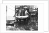 Two crew with large fish onboard HMS 'Penguin' (1876) by Willoughby Pudsey Dawson