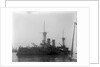 The German battleship 'Kurfurst Friedrich Wilhelm' (1891) at anchor by Kenneth Hurlstone Jones