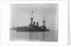 The German battleship 'Weissenburg' (1891) at anchor by Kenneth Hurlstone Jones