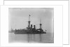 The German battleship 'Weissenburg' (1891) at anchor by Kenneth Hurlstone Jones
