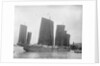 A five-masted Shantung Trader at Shanghai by Kenneth Hurlstone Jones
