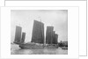 A five-masted Shantung Trader at Shanghai by Kenneth Hurlstone Jones