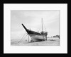 'Triumph of Righteousness' propped for redressing of the hull by Alan Villiers