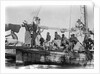 Jalboot crew drifting across a pearl bank by Alan Villiers