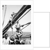 Kuwaiti sailors about their tasks on the 'Triumph of Righteousness' by Alan Villiers