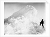 Captain Worsley standing by a large pressure ridge, Weddell Sea, Antarctica by unknown