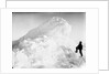 Captain Worsley standing by a large pressure ridge, Weddell Sea, Antarctica by unknown