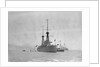 Battleship HMS 'Invincible' (1907) at anchor at Spithead by unknown