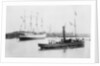 'Alexandre' (Fr, 1902) taking the water at her launch by Unknown