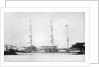 3 masted barque 'Blackadder' (No, 1870), at quayside by unknown