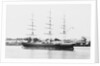 3 masted ship 'Blackadder' (Br, 1870), J Willis & Son, at moorings in Brisbane, Australia by unknown