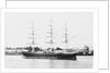 3 masted ship 'Blackadder' (Br, 1870), J Willis & Son, at moorings in Brisbane, Australia by unknown