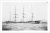 4 masted barque 'Conishead' (Br, 1892), Bourke & Huntrods, at anchor by unknown