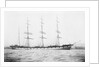 4 masted barque 'Conishead' (Br, 1892), Bourke & Huntrods, at anchor by unknown