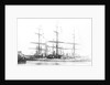 3-masted ship 'Machranish' (Br, 1883), Hugh Hogarth & Sons, at quayside, dressed by unknown