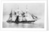 'Parsee' (Br, 1868) at anchor, drying sails by unknown
