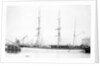 Photograph of the 3 masted barque 'Weiwera' (1870) in 1889-1905 by unknown