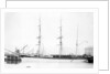 Photograph of the 3 masted barque 'Weiwera' (1870) in 1889-1905 by unknown