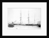 Photograph of the 3 masted barque 'Weiwera' (1870) in 1889-1905 by unknown
