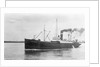 General cargo short sea vessel 'Lindisfarne' (Br, 1925) Tyne-Tees Steam Shipping Co Ltd, under way in the Thames by unknown