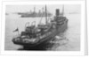 HMS 'Redbreast' (1908) under way in a crowded anchorage in the Eastern Mediterranean by unknown