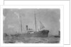 General cargo ship 'Tak Sang' (Br, 1892) Indo-China S.N. Co Ltd, at anchor by Unknown