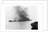 'War Knight' (Br, 1917), on fire in Freshwater Bay, Isle of Wight by unknown