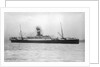 Passenger liner 'Victorian' (Br, 1904) under tow, Allan Line S S Co Ltd by unknown