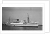 Passenger liner 'Dunnottar Castle' (Br, 1936), Union-Castle Mail S S Co. Ltd, under way at Beira by unknown