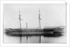 A starboard broadside view of 'Briton' (1861) at quayside in Southampton by unknown