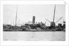 'Sakura Maru' (Ja, 1887) at moorings, junks alongside by unknown