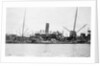 'Sakura Maru' (Ja, 1887) at moorings, junks alongside by unknown