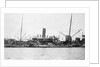 'Sakura Maru' (Ja, 1887) at moorings, junks alongside by unknown