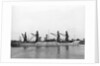 Photograph of general cargo 'Empire Chamois' (1918) 1941-1945 lying at quayside. Ministry of War Transport ex 'Pacific Redwood' ex 'Westmount' (5P) B 1941-1945 Lying at quayside. by unknown
