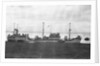 A starboard broadside view of 'Empire Crest' (1944) lying at dolphins by unknown
