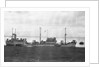 A starboard broadside view of 'Empire Crest' (1944) lying at dolphins by unknown