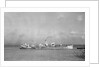 A starboard broadside view of 'Empire Derwent' (1930) under tow by Unknown